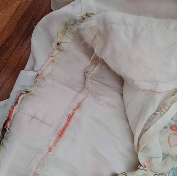 70s vintage floral maxi cottage core dress - Picture 6 of 13